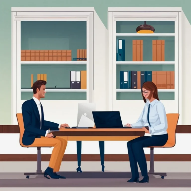ビジネス相談中の起業家と法律専門家