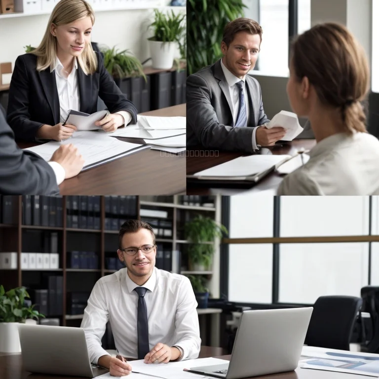 オフィスでディスカッションするビジネスパートナー